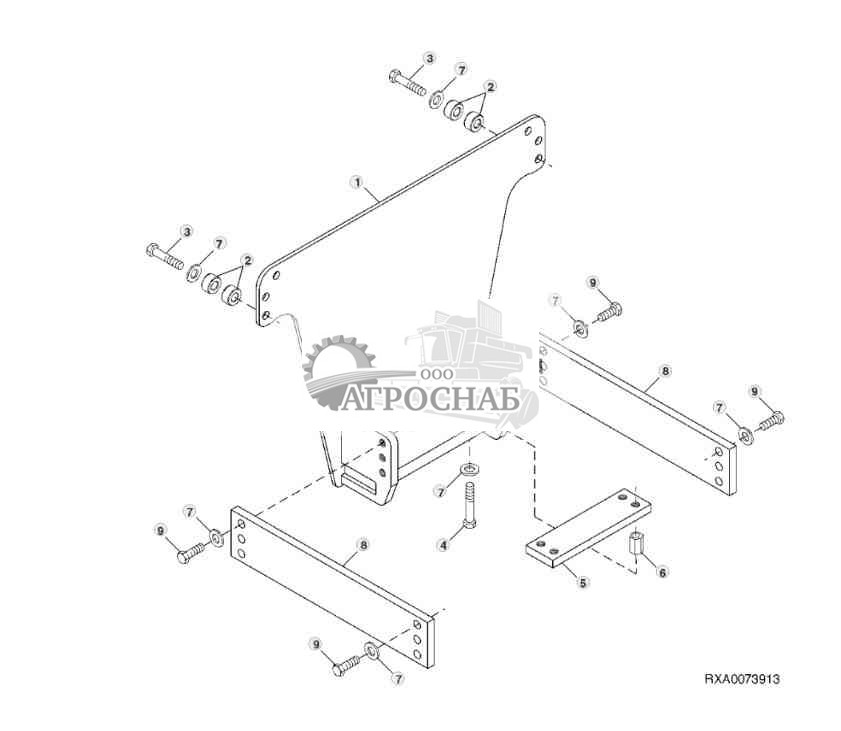 Hitch Support (Scraper Tractor) (010814 